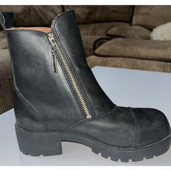 Harley Davidson Amherst‎ Moto Motorcycle Riding Chunky Y2K Boots #82016 Sz 7.5 - Picture 3 of 10